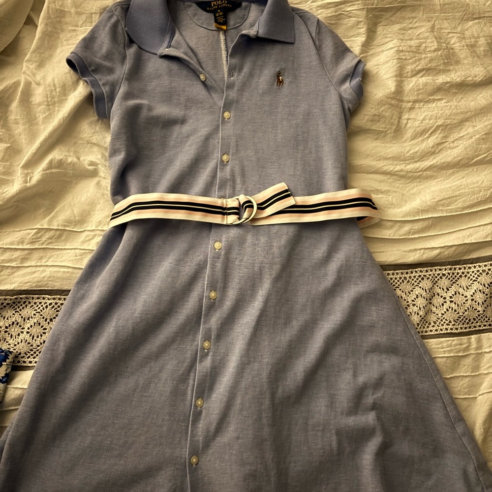 Polo by Ralph Lauren Girls Light Blue Polo Shirt